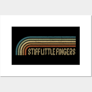 Stiff Little Fingers Retro Stripes Posters and Art